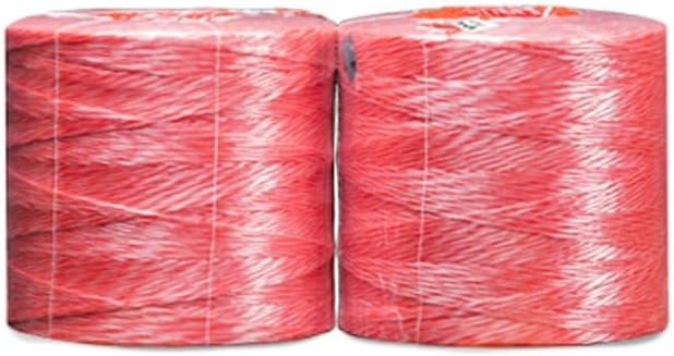 Bridon Max Monofilament Red Hay Baling Twine, Sidewinder 110 Pound Knot Strength and 20,000 Foot Length, 2 10,000 Foot Spools, Crop Baling, Christmas Tree wrap