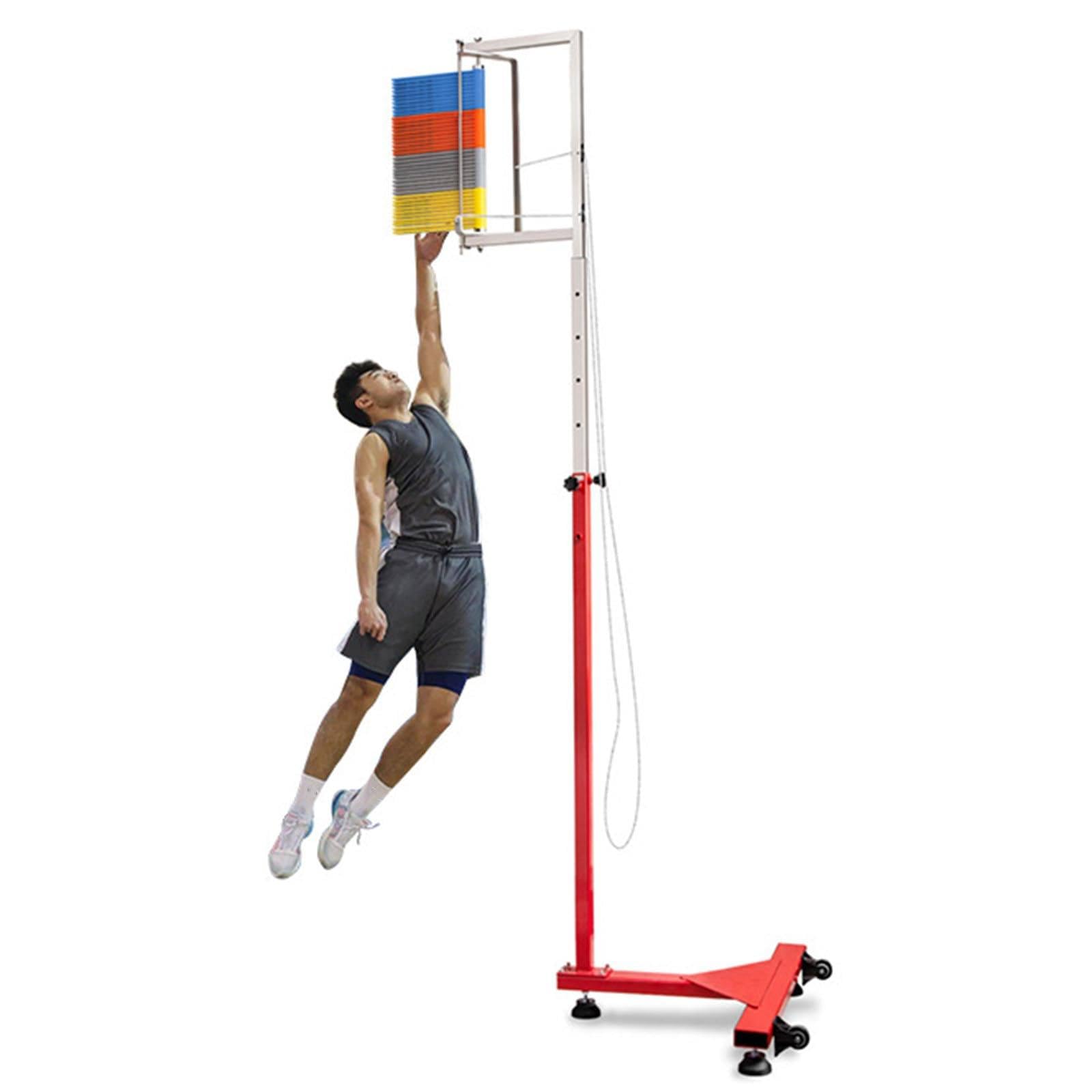 Vertikaler Sprungtester, Vertikales Sprungmessgerät, Bodenstehende Hochsprung Trainingsgeräte, Für Sprungtests Kinder Jugendliche Und Erwachsene,1.7-3.6m