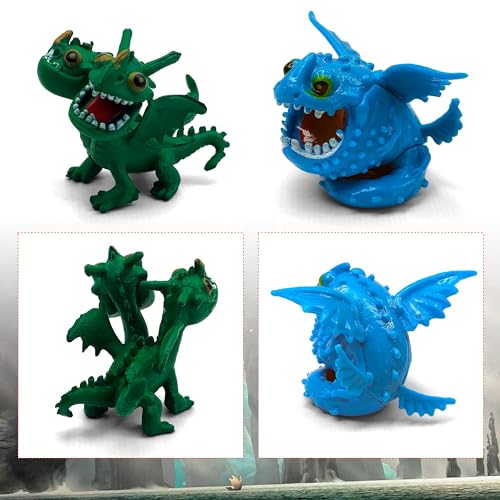 Toysvill TOYSVILL-DRAGONS-12-N Inspired By How To Train Your Dragons (Set 12 Pcs) - Mini Action Figures thumb #2