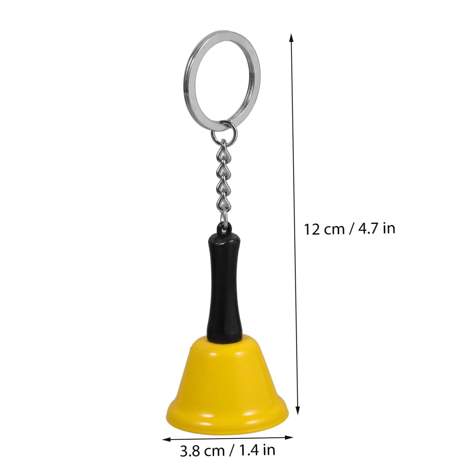 SOLUSTRE Bell Keychain Decoration Mini Hand Bell Keyring Sensory Toy for Boys and Girls Adults