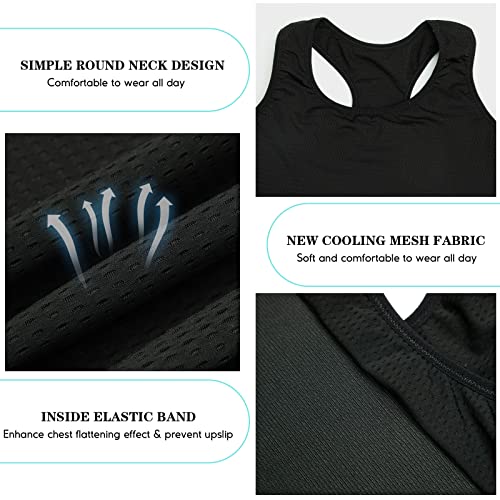 LODAY FTM Elastic Chest Binder Women Transgender Tomboy Trans Breathable Breast Binder Pullover Tank Top4