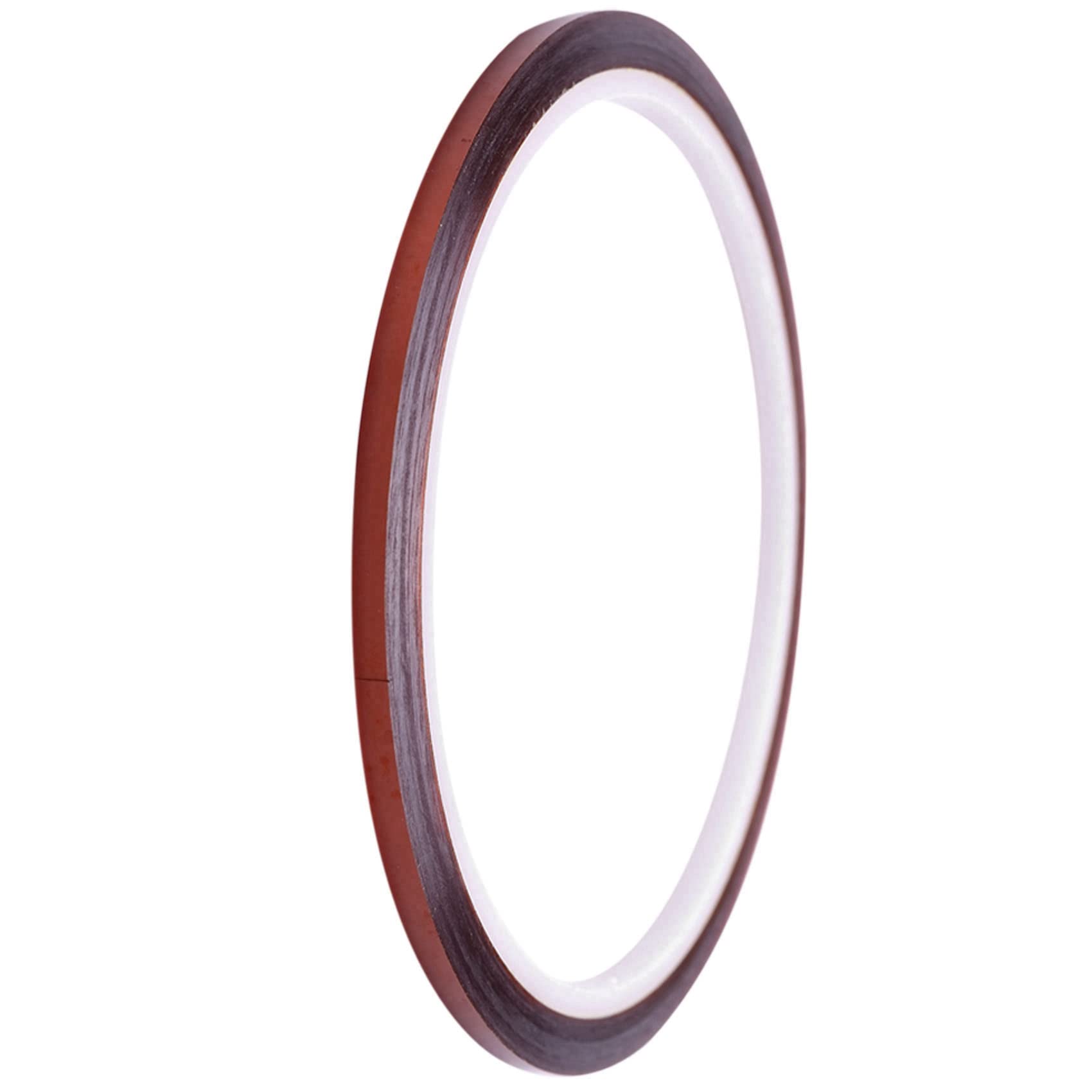 100 Rollos 33Mx3mm Cinta Adhesiva de Sublimación Resistente Al Cinta Adhesiva para Temperatura Térmica, Color Marrón