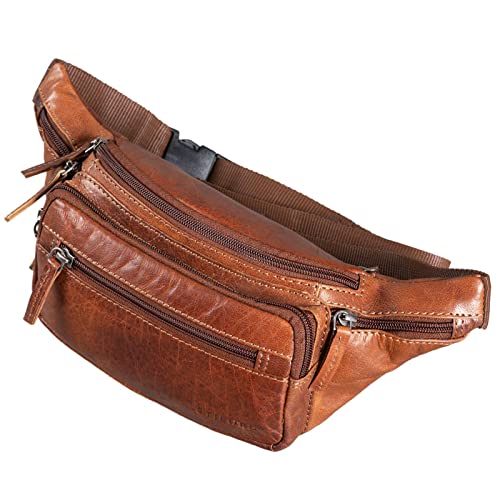 STILORD Zion Sac Banane Vintage en Cuir Véritable | Pochette Ventrale pour Hommes et Femmes | Idéale pour Smartphones de 7 Pouces | Voyage et Sport...