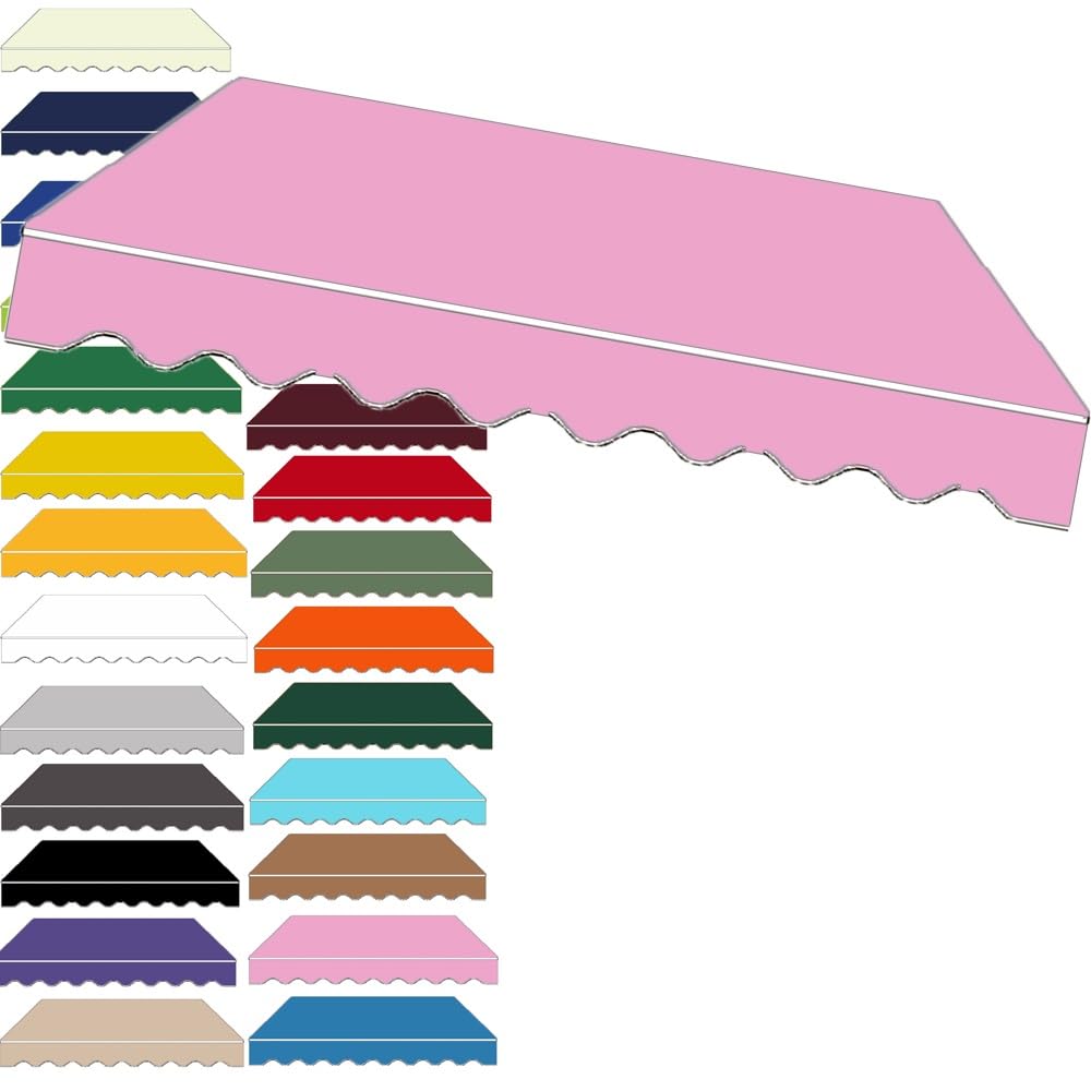 Tessuto di ricambio per tenda da esterno retrattile, impermeabile, per giardino e terrazza, 3 x 2,5 m, copertura in tela per ombra e riparo