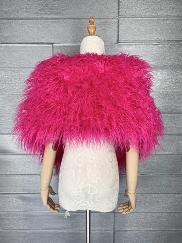 Women Fluffy Winter Artificial Faux Fur Fake Scarf Wrap Collar Shawl Shrug4
