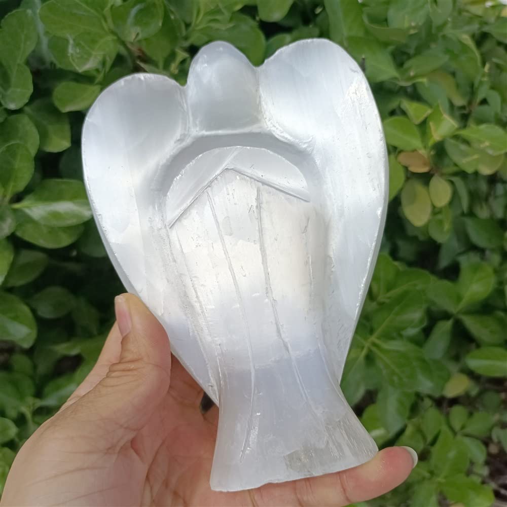 Selenit Engel Kristall Mineral 10-15-20cm A + Qualität Weißer Edelstein