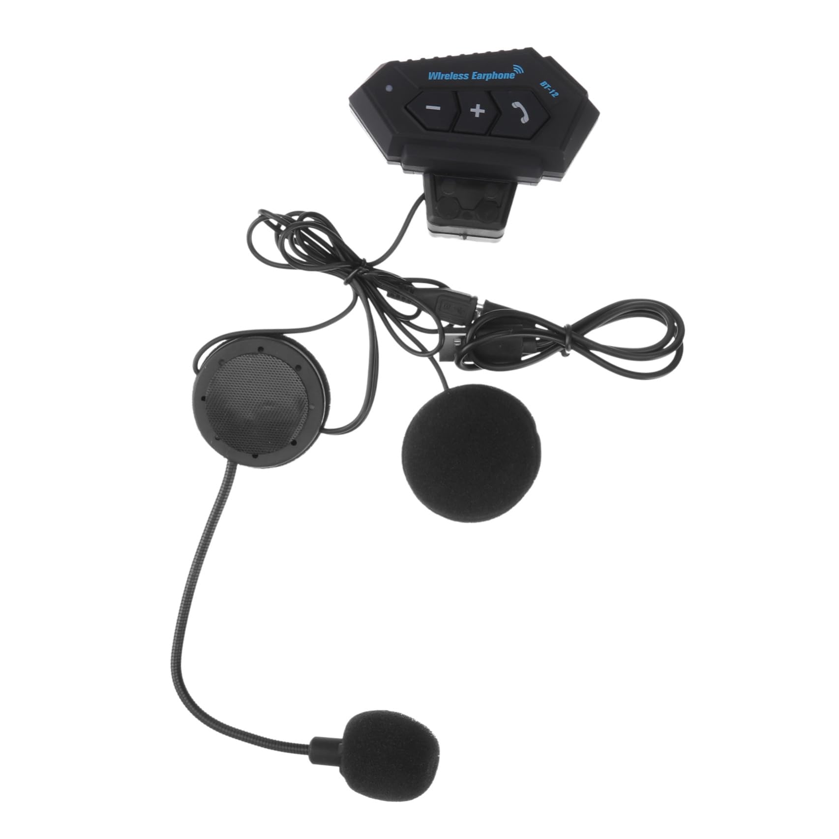 Auricolare Wireless per Casco Moto con Tecnologia 4.1, Leggero e Confortevole, Connessione Stabile in Plastica, per Sport e Motociclismo