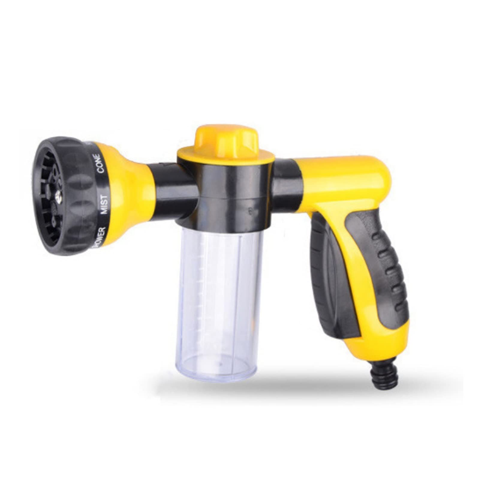 Ddqcnzpmy Yellowwater Gun Garden Hose Spray Gun,Foam Lance -Garden Watering Irrigation Water Gun Portable Watering Spray Sprinkler Supplies Car Washer Sprayer Cleaning Tool(Yellowwater Gun)