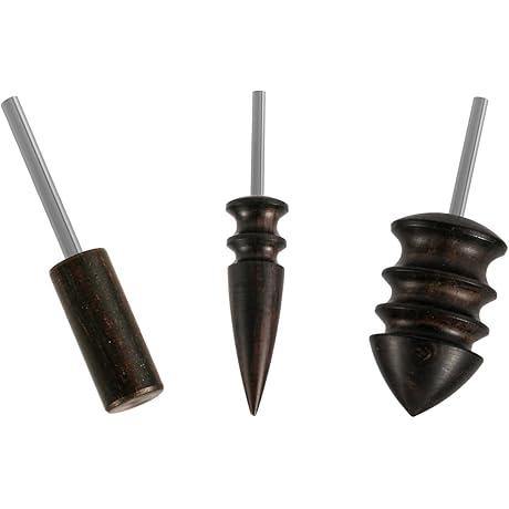 3pcs Leather Edge Slicker Burnishing Kit for Leather Craft