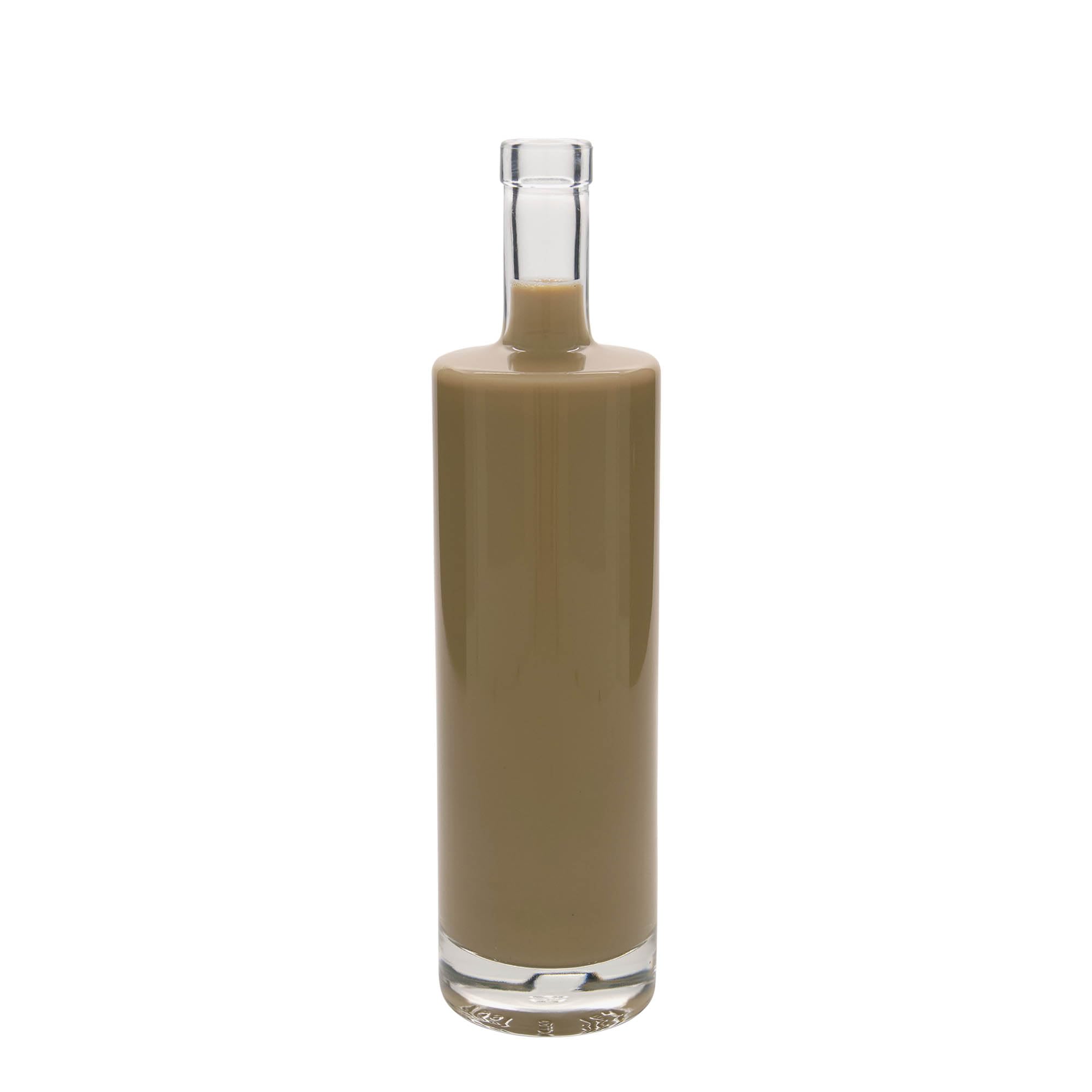 Set di 6 bottiglie di vetro Titano da 700 ml, con manico in legno, per liquori e liquori