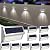 ROSHWEY Solar Lights Outdoor, 10 Pack 30 LED Fence Lights Waterproof Solar Powered Deck Post Lamps Stainless Steel Outside Step Lighting for Backyard Yard Walkway Stairs, Cool White Light