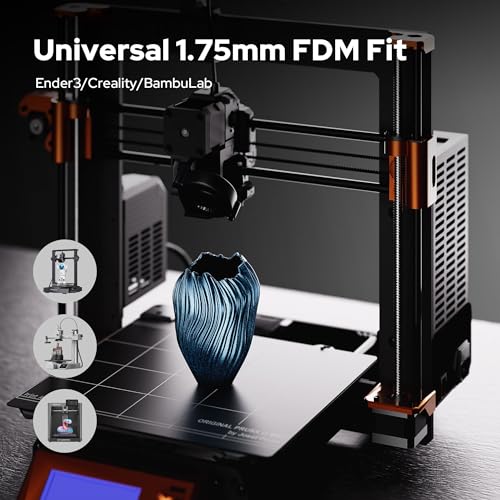 Image of PLA Filament 1.75mm, Glitter Blue Black Silk PLA, SEMDON Anti-Warp & Anti-Clog 3D Printer Filament, ±0.02mm for Ender 3, CR-10, Lithophane Prints