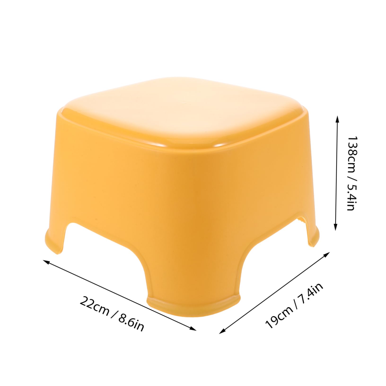 Cabilock Foot Stool Small Non Slip Plastic Step Stool for Bathroom Home Use Sturdy Design with Rounded Edges for Kindergartens Living Spaces