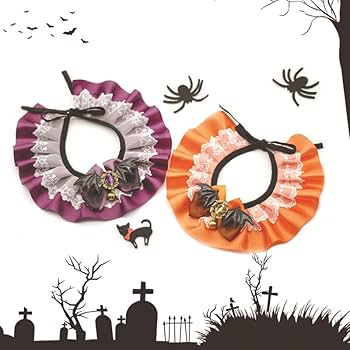 ハロウィン、スイートロリータ(ブルー)オーバルビジュ、わんちゃん猫ちゃん用首輪 Amazon | rastar ハロウィン ねこ首輪 2色 首輪 シュシュ