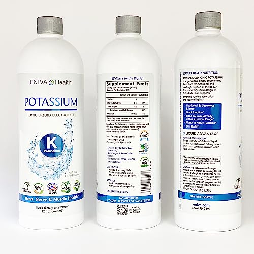 Eniva Health - Liquid Ionic Potassium Supplement for Electrolyte Replacement and Metabolic Support | 600 MG | Gluten-Free, Sugar-Free and Keto-Friendly | Dietary Supplement (32oz) - 32 Servings - Image 4