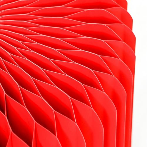 Tabouret pliant gain de place rouge pour petit espace et entrée