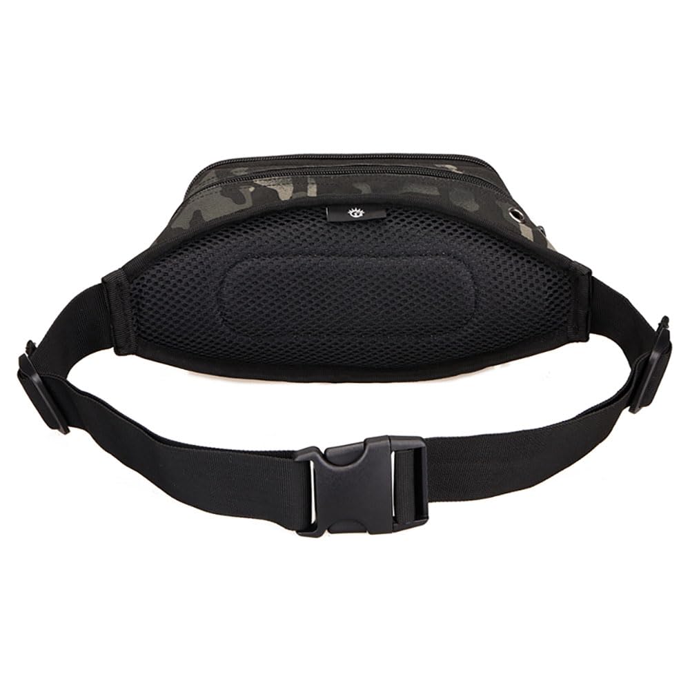 Tactical Waist Pack Portable Fanny Pack Outdoor Army Waist Bag Military Waist Pack for Cycling Camping Hiking Night camouflage., M - Image 3