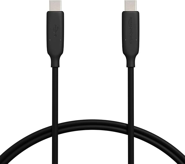 Amazon Basics USB-C 3.1 Gen1 to USB-C Cable - 0.91 m, Black