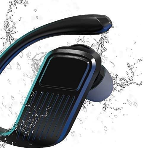 GeRRiT Auricolari wireless - Bluetooth Vero auricolari wireless - TWS Cuffie sportive for il rumore allenamento che cancella gli auricolari resistenti al sudore con microfono for correre, palestra
