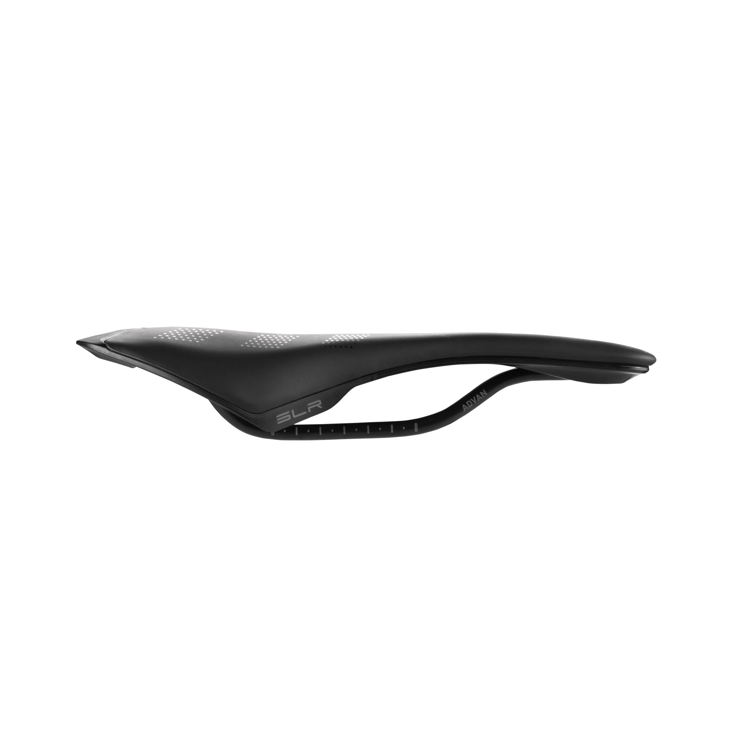 Selle Italia SLR Advan - Sillín de Bicicleta de Carretera con Raíl de Acero Manganeso, Revestimiento Ligero, Orificio Superflow, Ligero y Cómodo