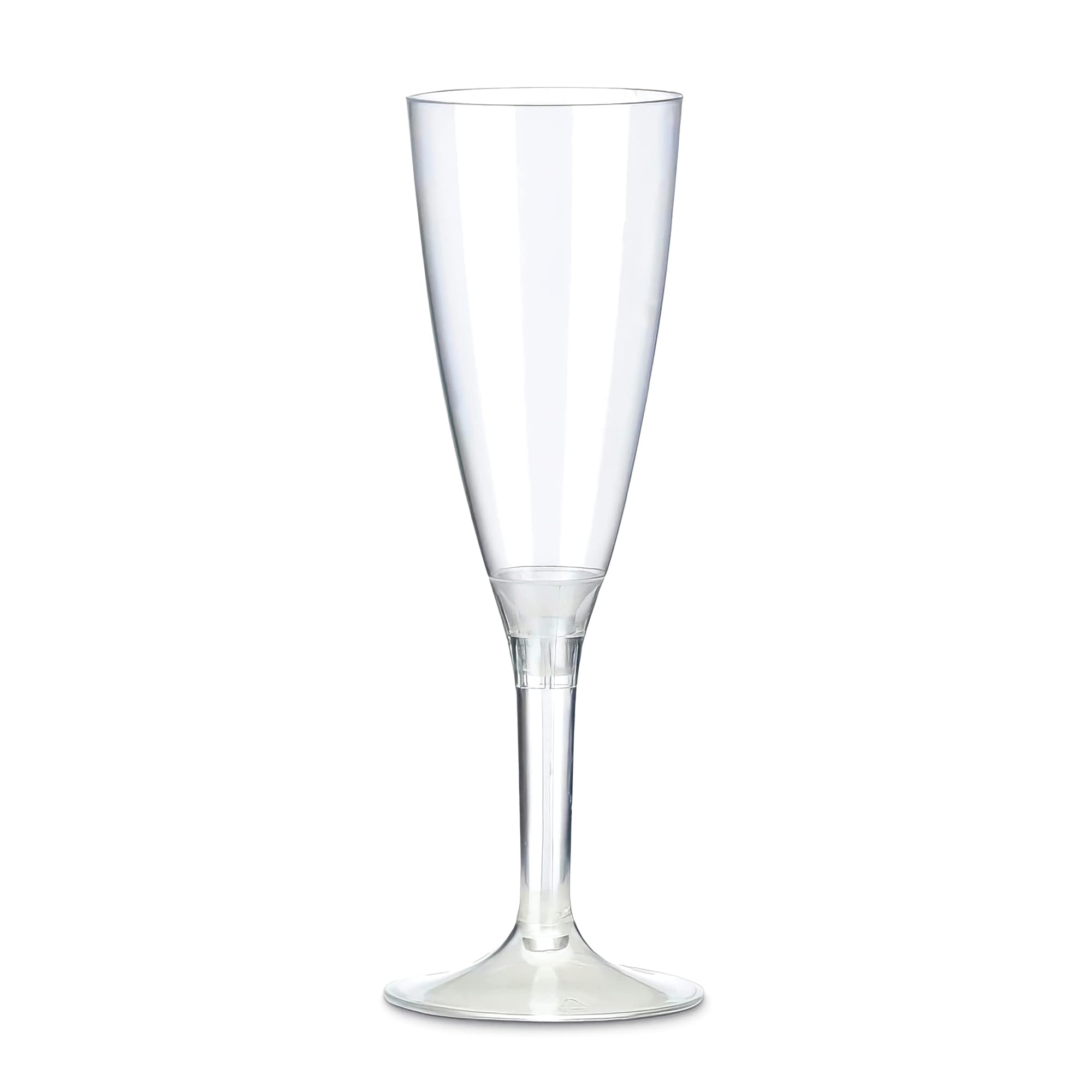 TUNDRA - 60 Copas Cava Plastico 100 ml. | USA Y RE-USA | Copas de CHAMPÁN Plastico Duro Reutilizable - Flautas Resistentes, Transparentes y Reciclables - para Bodas, Fiestas, Navidad, Nochevieja