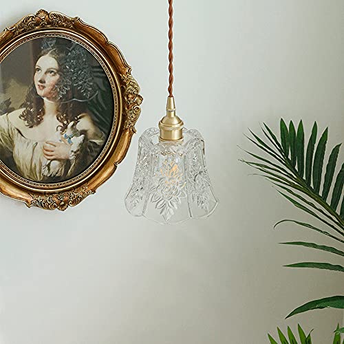 Lámpara colgante de cristal E27 de estilo nórdico para isla de cocina 2
