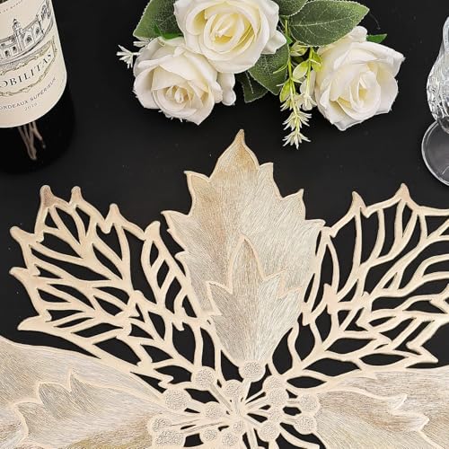 Image of Dakshya Industries PVC Waterproof Round Table Placemat & Table Runner Combo Set | 6 Round Table Mats (38 x 38 cm) + 1 Table Runner | Heat Resistant, Washable, Non Slip Dining Table Decor (Durexen)