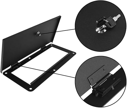Miniatura 4 de ERIDANUS Accesorios automáticos para Toyota Tacoma 2023 2022 2021 2020 2019 2018 2017 2016 Tapa de bloqueo de seguridad de almacenamiento de la cama