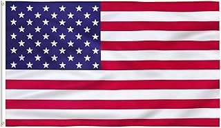 ShreeFit Flags American Flag USA Flag US Polyester Flag with Brass Grommets 3Ft X 5Ft (Pack of 1)