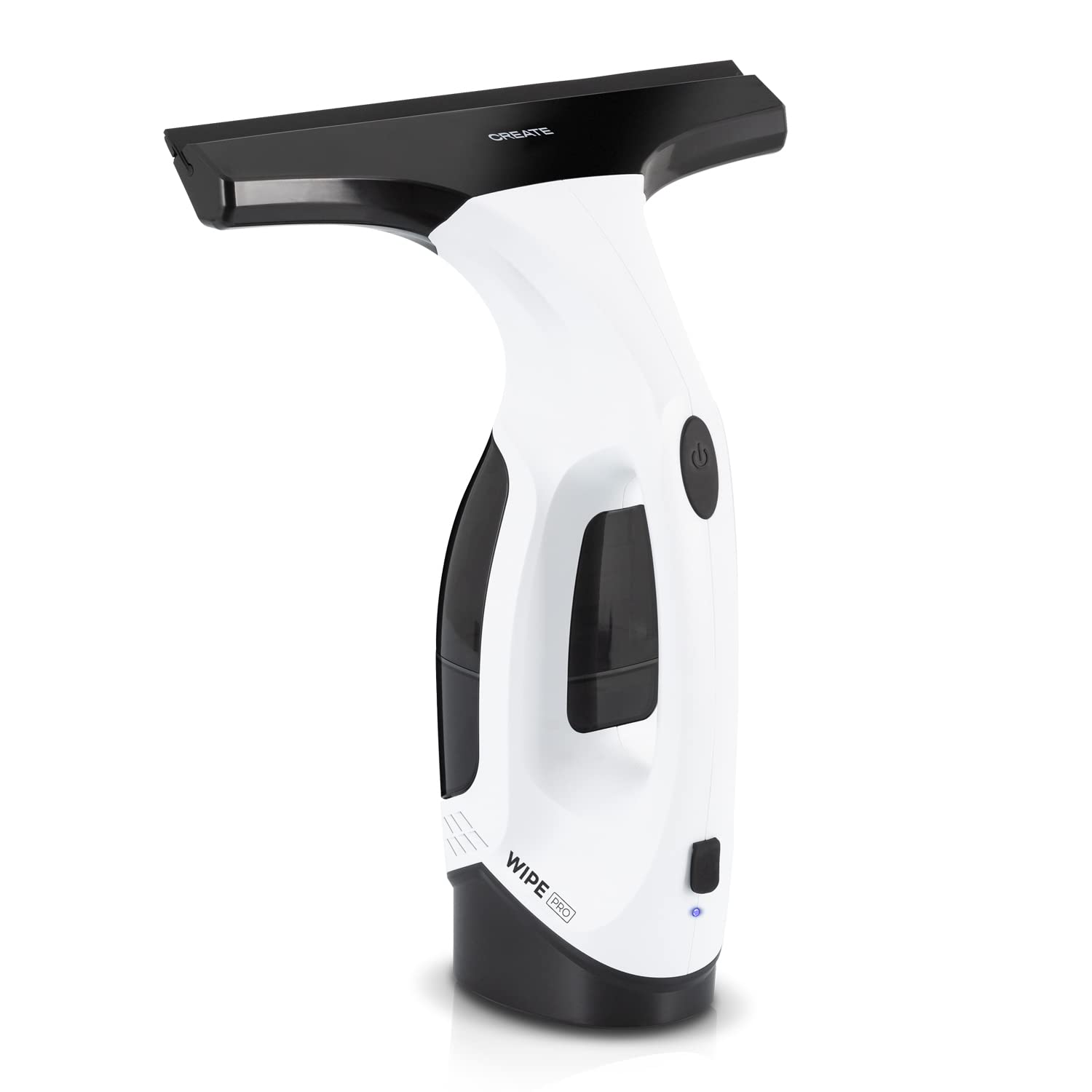 Front view of the IKOHS WIPE PRO Electric Window Cleaner, showing its ergonomic design and suction nozzle.
