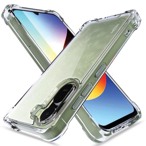 Image of Outlouders Back Cover for Redmi A7 Pro /Poco C85x 5G Clear Transparent PC + TPU Bumper Case with Raised Edges for Shockproof Protection (Transparent)