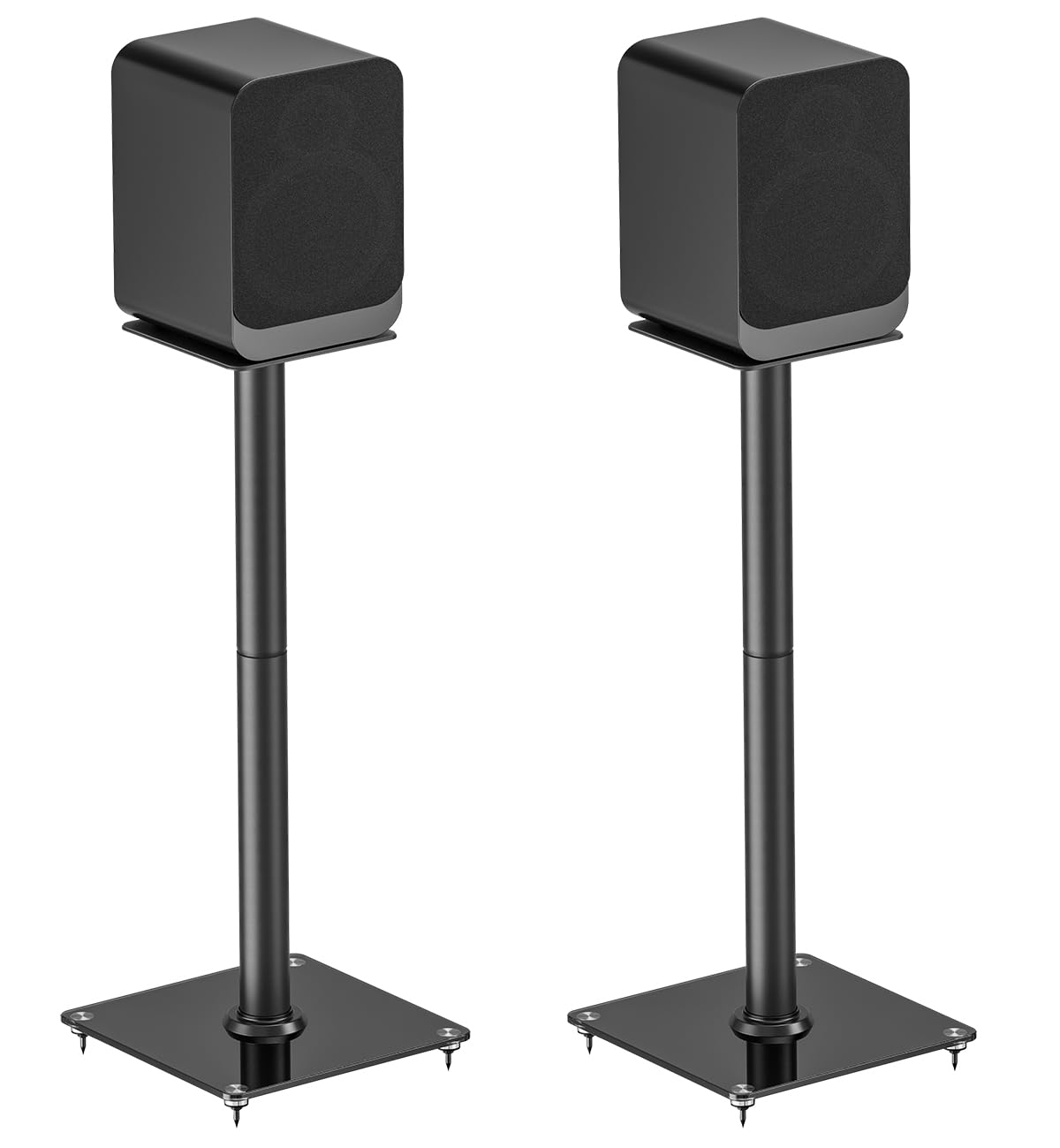 Set di 2 supporti per altoparlanti HS35L portata 25 kg con tappetino anti-vibrazione