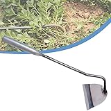 Amplia gama de usos: herramienta de jardinería de azada multifuncional para deshierbar, cavar, aflojar, plantar y otras tareas de jardinería diferentes.