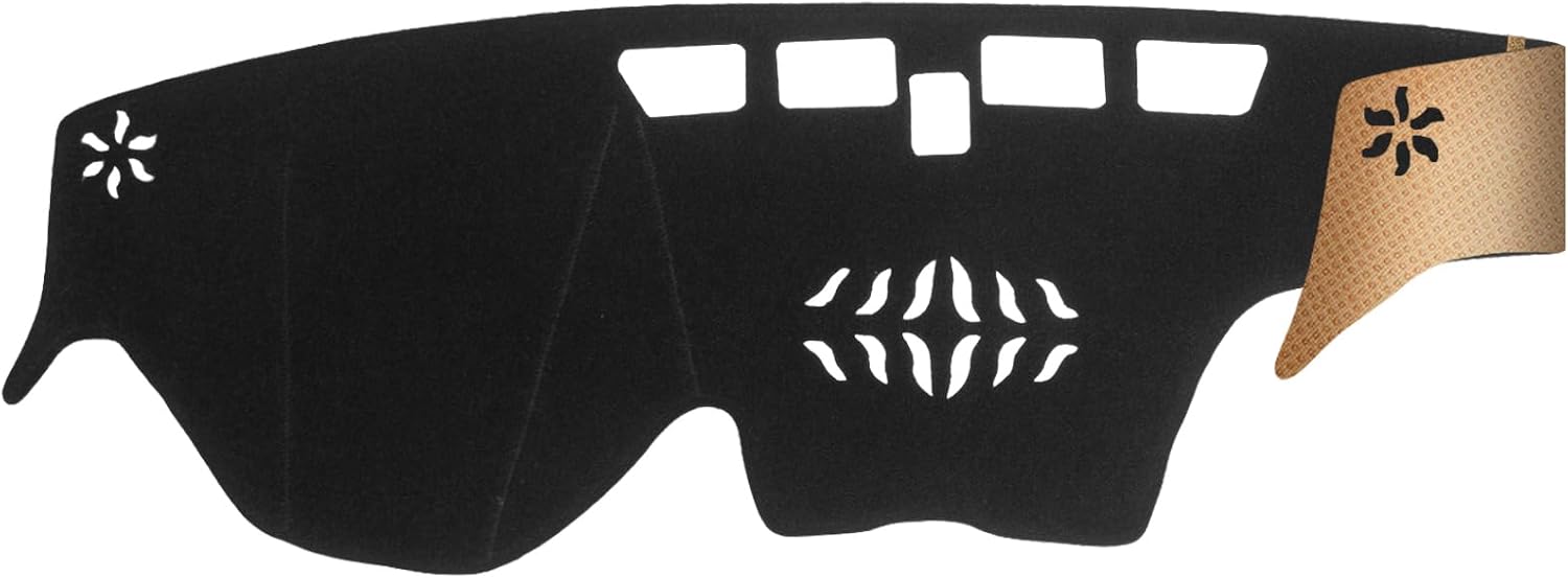 Dash Cover, Anti-Glare, Sun Protection, Dustproof, UV-Proof | Dashboard Covers Interior Car Accessories - Fit for Hy-undai Santa Fe 2019-2023 (Not Fit w/HUD Models and Santa Fe XL 2019) Black