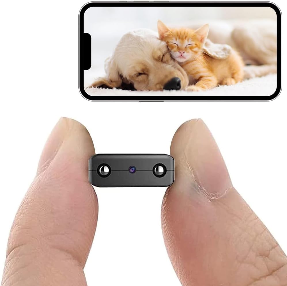 Hidden Spy Mini Camera 1080P Security Wireless WiFi Camera Home Indoor Wireless Cam Small Home Security Camears Nanny Cam Wireles Cameras Night Vision, Motion Detection