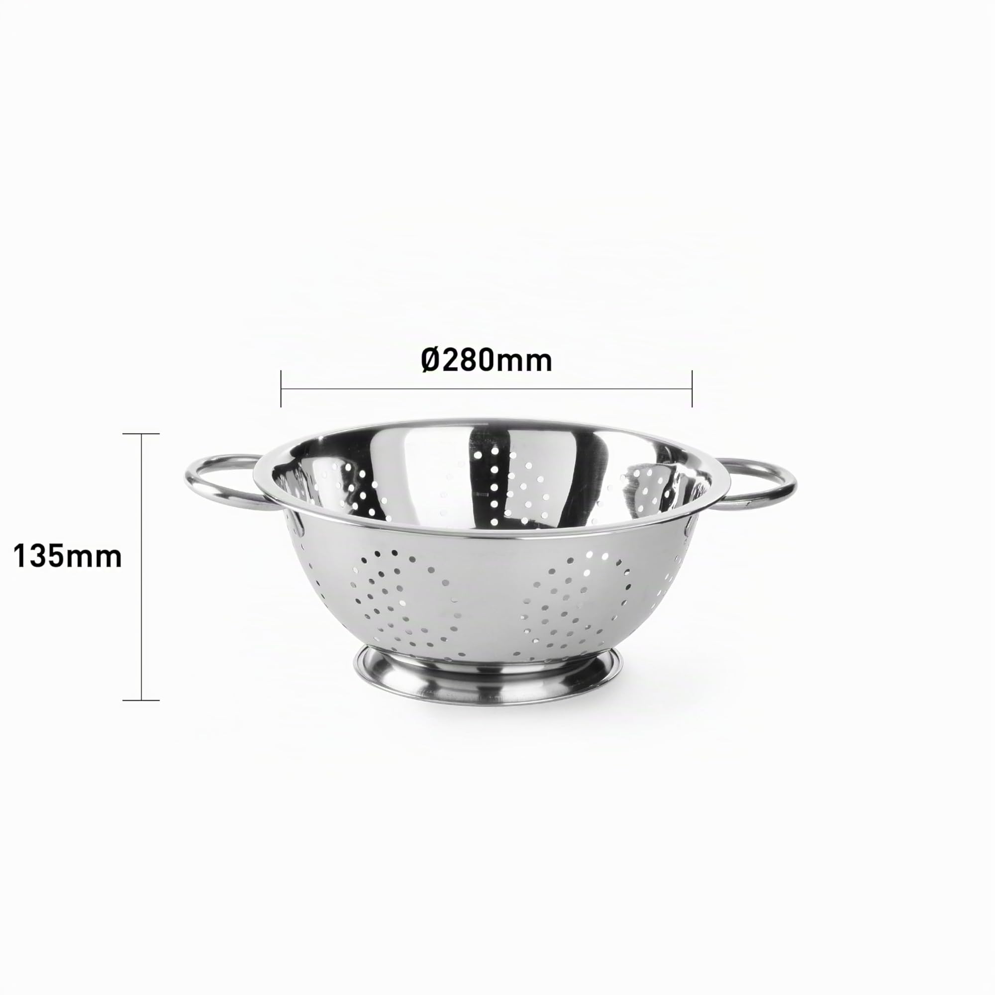 HENDI Passoire de cuisine en Inox ø280 mm avec poignées