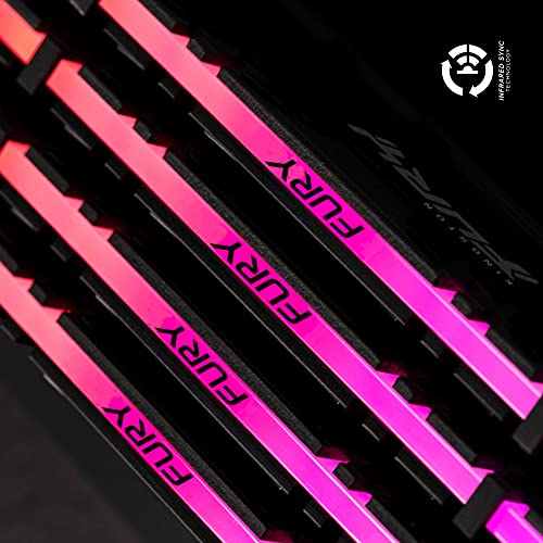 Image of Kingston FURY Renegade RGB 64GB (2x32GB) 3000MHz DDR4 CL16 Desktop Memory Kit of 2 KF430C16RBAK2 /64