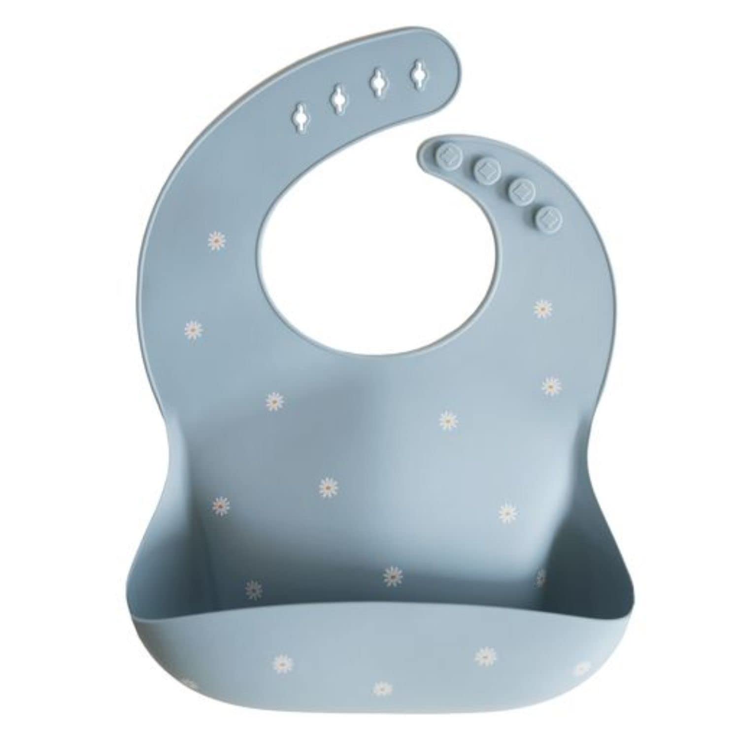 Mushie Baby Silicone Bib | Adjustable Fit Waterproof Bibs | Easy Wipe Baby Feeding Bibs | 4 Adjustable Sizes with Deep Front Pockets | 100% BPA and Phthalate Free — view 39