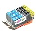 Produktbild *TITOPATEN* - 3X Canon Pixma MG 5350 kompatible XL Druckerpatrone - Cyan - Patrone MIT CHIP !!!Hohe Laufleistung!!!