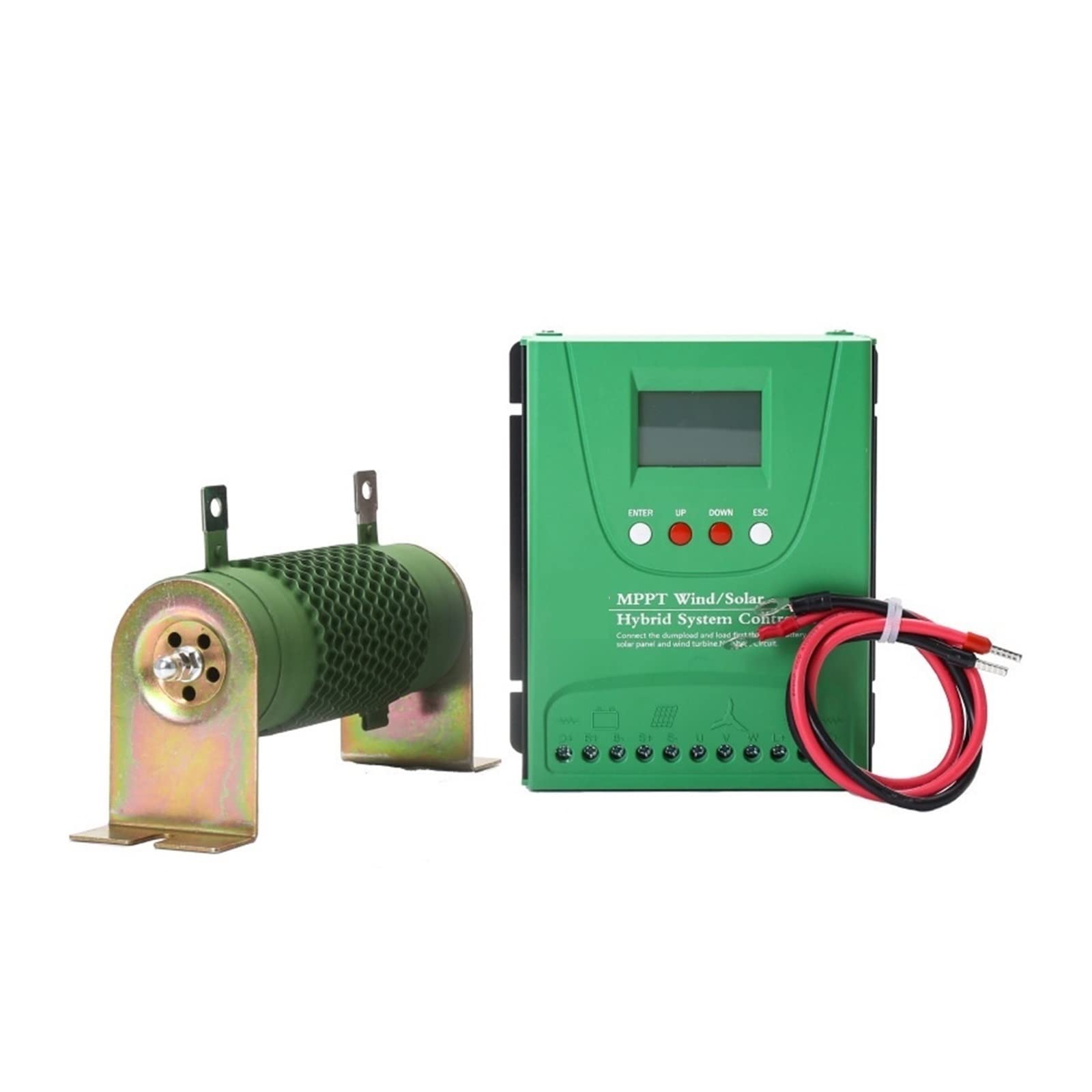 Renewable Energy Controller 12V/24V/48V Wind-Solar Complementary Controller MPP Breeze Charging 1000w2000w Charging Energy Regulator(Wind1.2kwLight1kw 24/48v)
