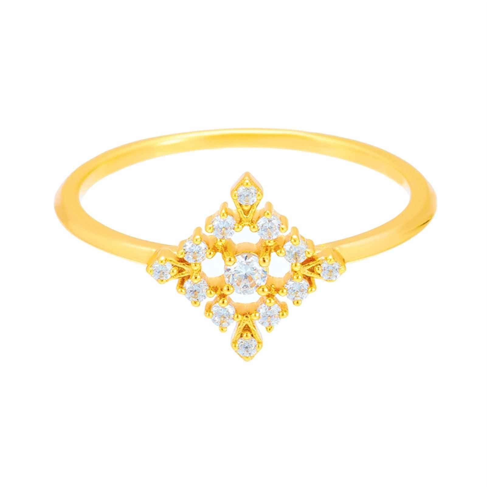 Paire de bagues en or 9 K/14 K/18 carats avec moissanite en forme de losanite