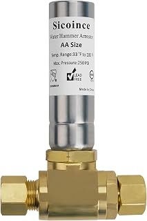 Water Hammer Arrestor For Dishwasher and Toilet 3/8 inch Male Compression and 3/8 inch Female Compression Stop Hammering Reduce Banging Noise 231-2-FM (1 Pack)