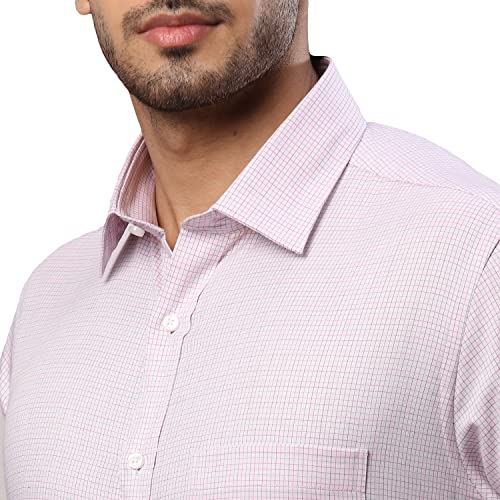 Image of Raymond Men's Cotton Checkered Slim Fit Shirt