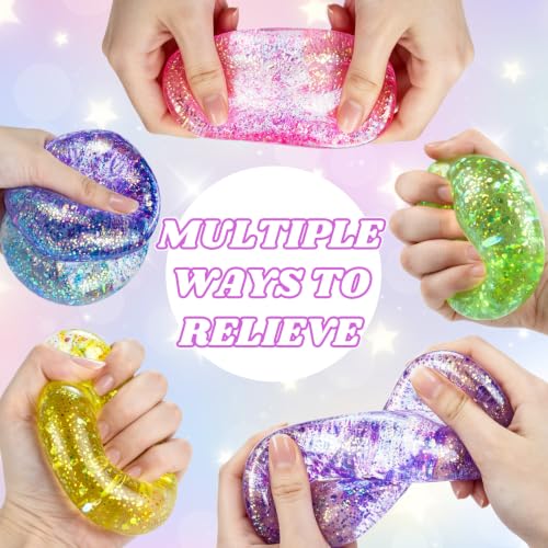 Image of Squishy Cube,Ice Cube Squishy Stress Cube for Adults,Glitter Squishy Slow Rising Fidget Cube Sensory for Anxiety Stress Relief High Density Ice Squeeze Ball Cubes(Green)