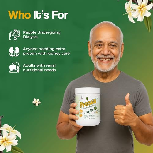 Image of Pro360 Nefro HP Powder - Vanilla Flavour, 400g - High Protein Dialysis Care Nutritional Supplement for Renal Support - Vanilla Protein Powder with L-Taurine, L-Carnitine & Essential Nutrients
