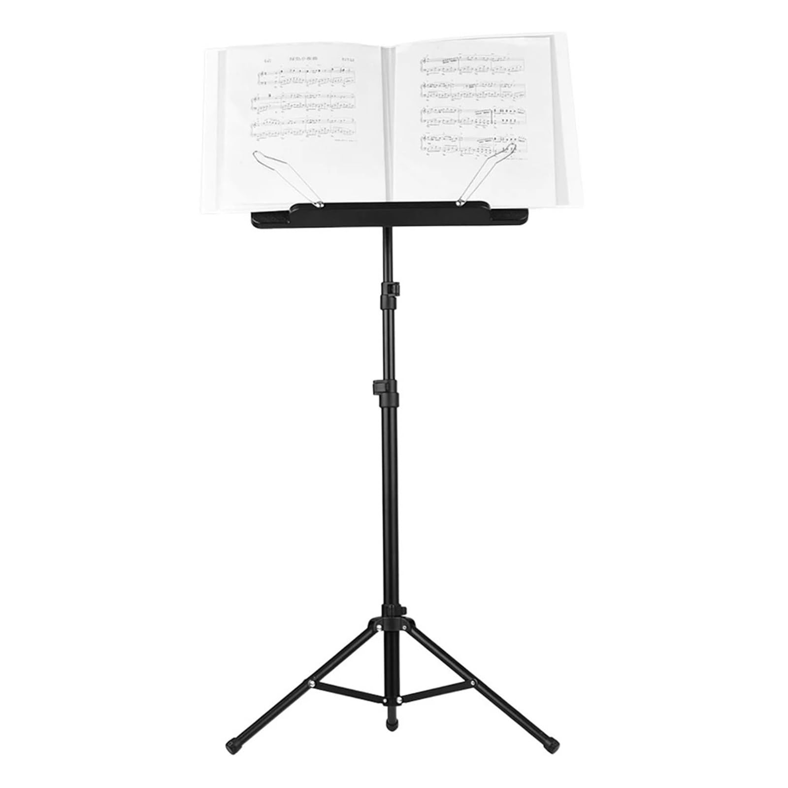 Atril para partituras Soporte de trípode plegable for partituras musicales, aleación aluminio, resistente al agua, for violín, piano y guitarra