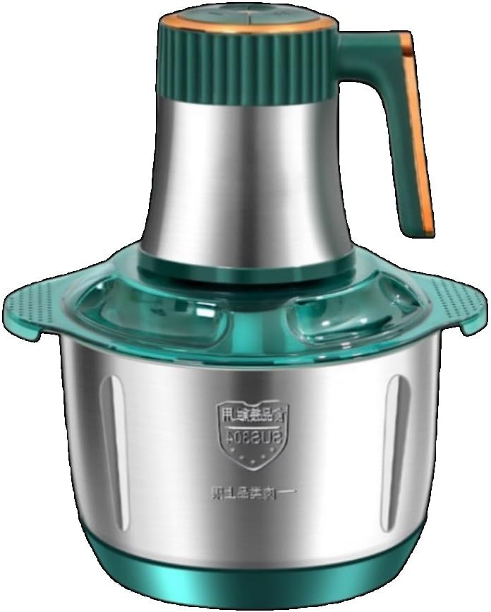 Brfveob フードプロセッサー 5L 大容量 電動チョッパー 多機能ミートグラインダー 高速ミキシング、高効率モーター、高速、高