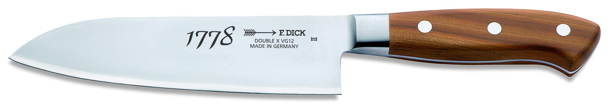 Dick Messer GL531 1778 Santoku Messer, schwarz, 17 cm