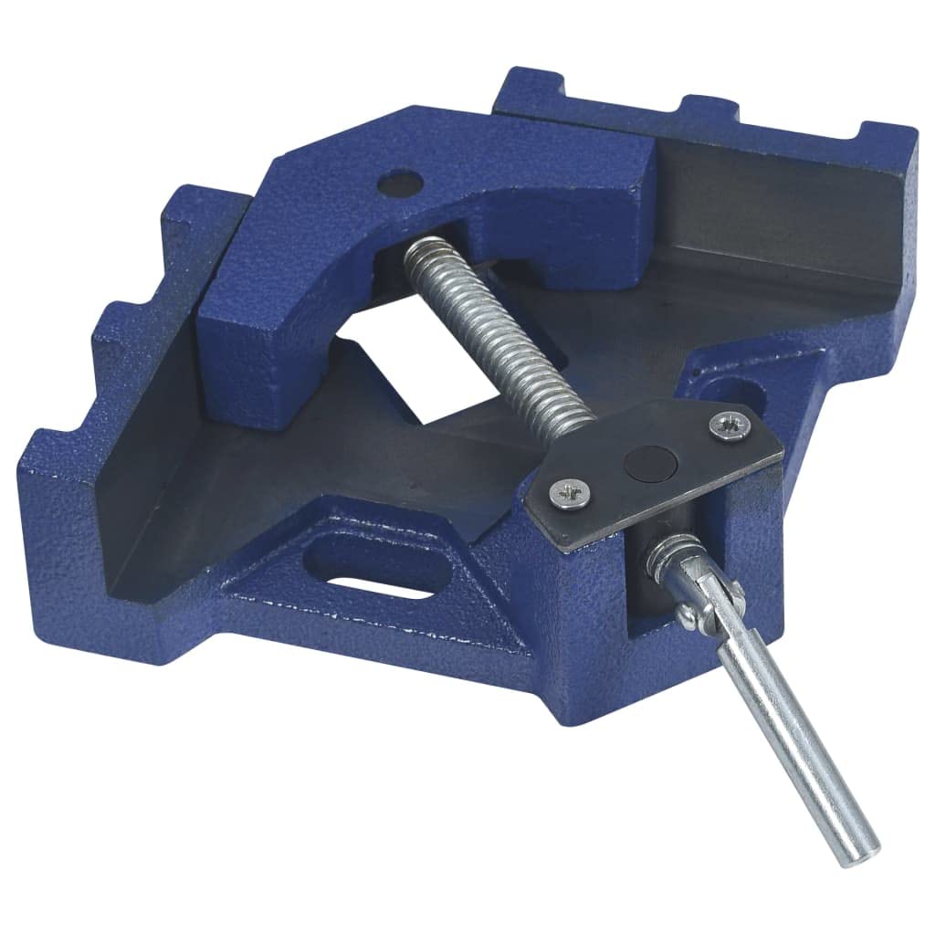 Tornillo de banco angular de hierro fundido de 104 mm con husillo giratorio y cabeza de sujeción, fijación estable para pieza de trabajo, perforación, montaje, reparación, taller