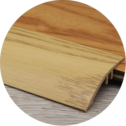 HCZION Tira de transición de umbral de alfombra, tapetes para pisos, reductor de borde superpuesto, rampa de borde biselado de PVC, tira de umbral